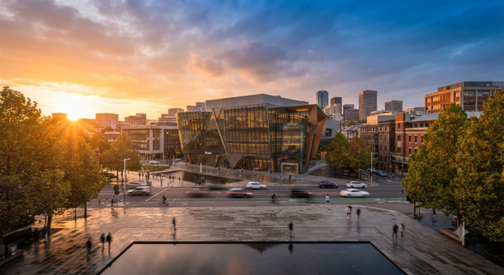 architectural photography showing context