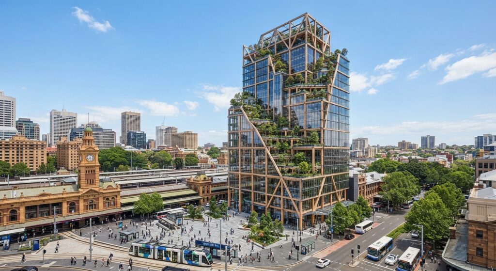 Atlassian Central, the world's tallest hybrid timber tower in Sydney