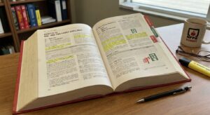 NFPA 101 code book open to the residential section