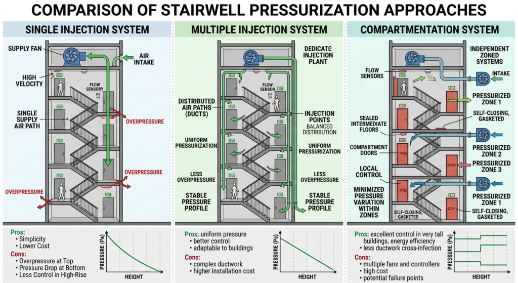 stairwell-pressurization-design-approaches