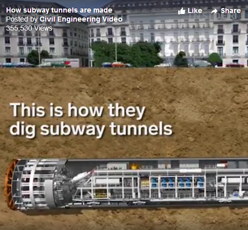 How subway tunnels are made