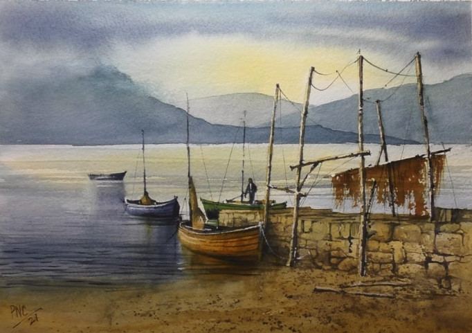 How to paint a Scottish Highland Scene in Watercolour