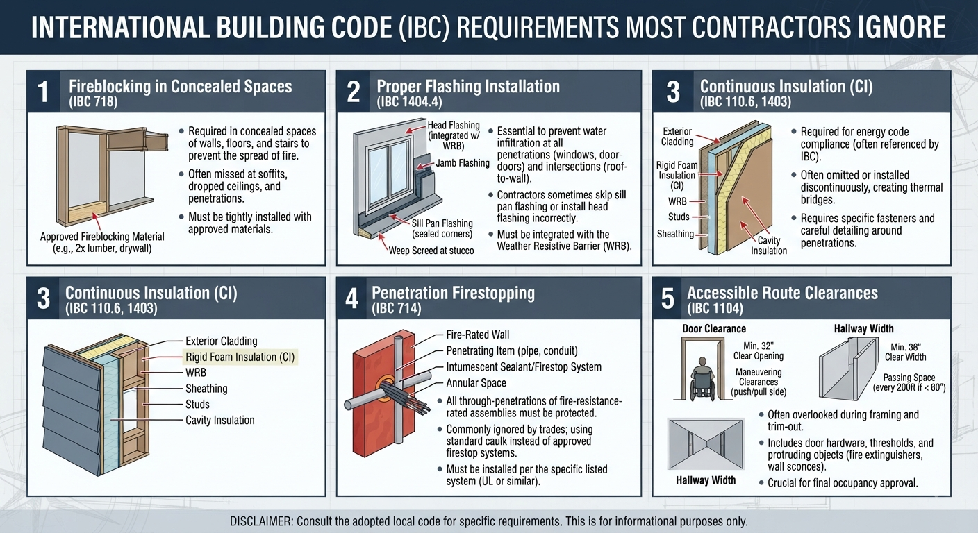 International Building Code (IBC) Requirements Most Contractors Ignore