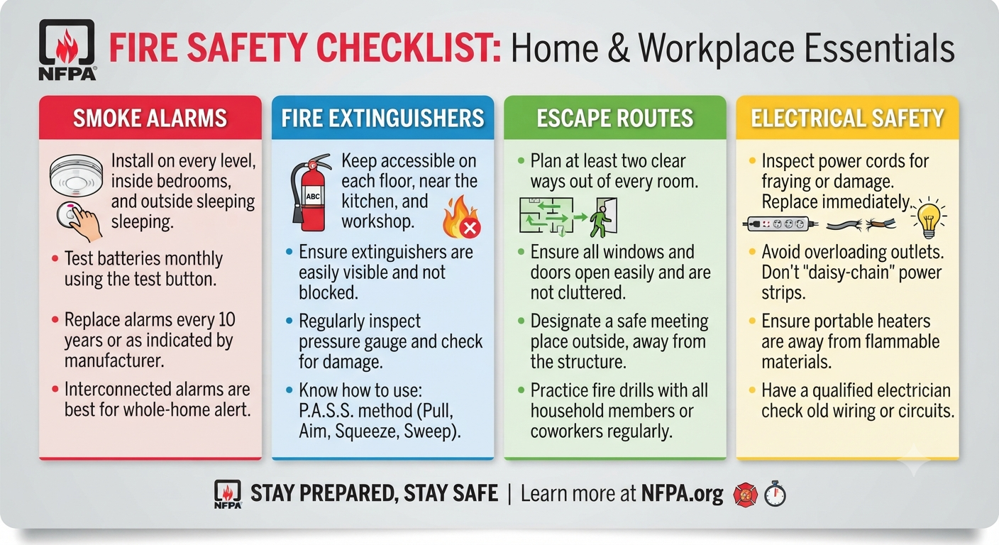 5 NFPA Fire Safety Checklist Items Every Commercial Landlord Must Inspect Monthly