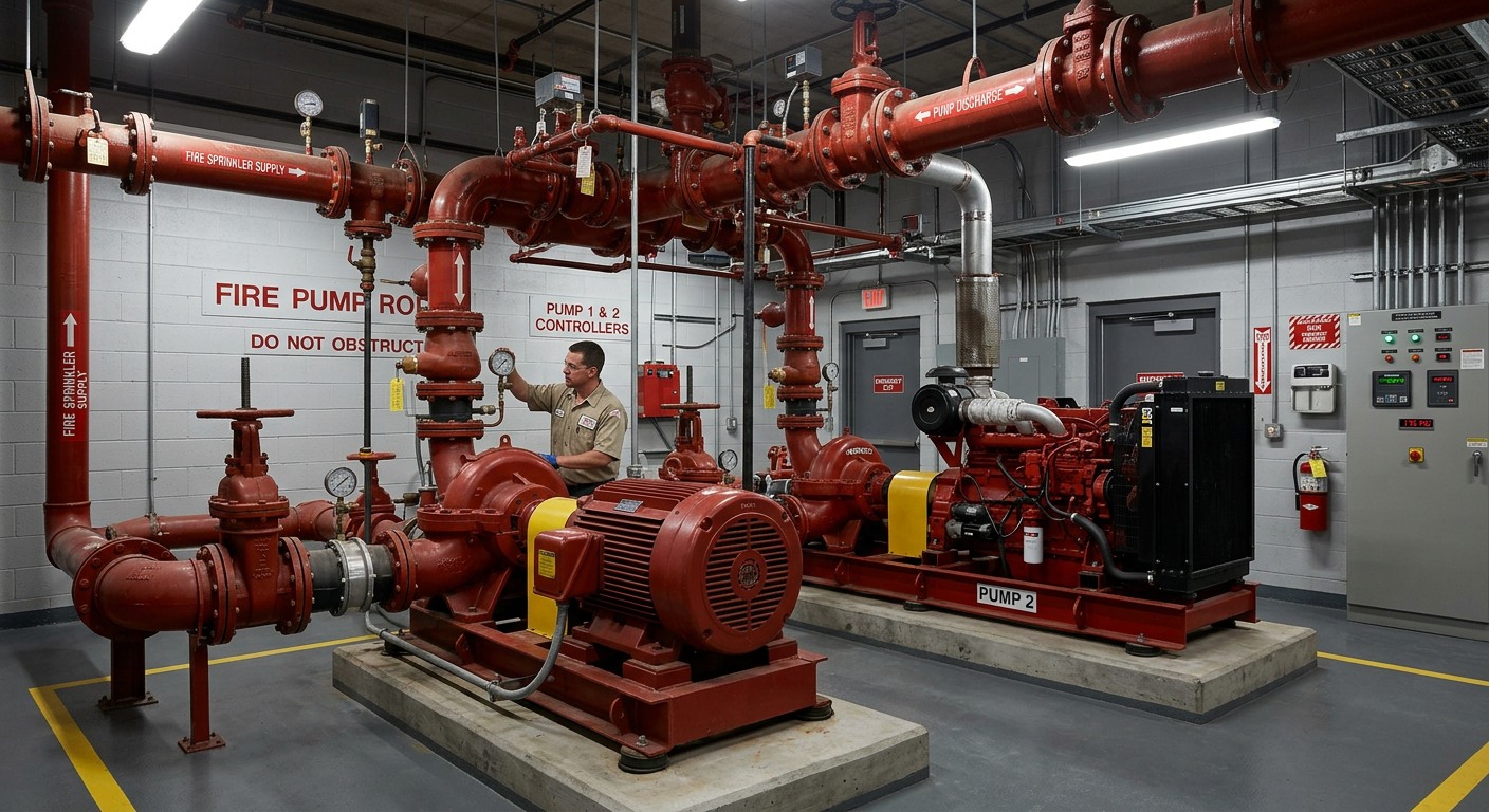 Diesel Tank, Generator Room, and Fire Pump Location (NFPA 20 & 30)