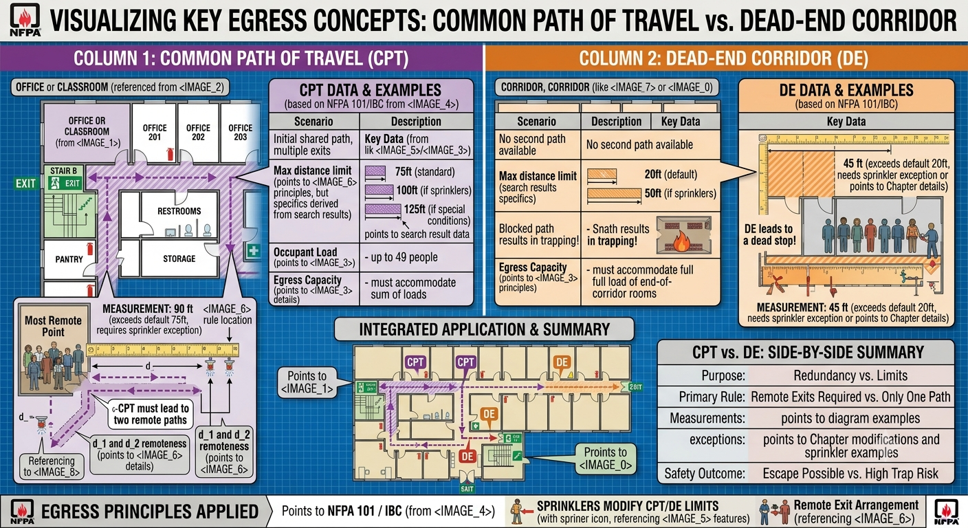 Common Path of Travel and Dead-End Corridors (NFPA 101 7.5 & 7.6)