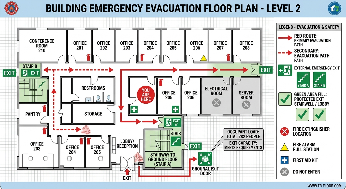 How to Know How Many Exits Are Required (NFPA 101 Table 7.4)
