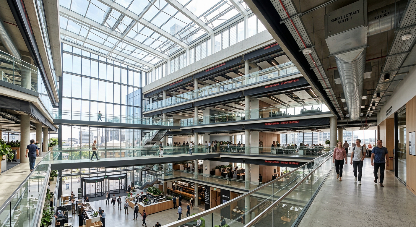How to Design Fire Safety for Atriums and Large Volumes