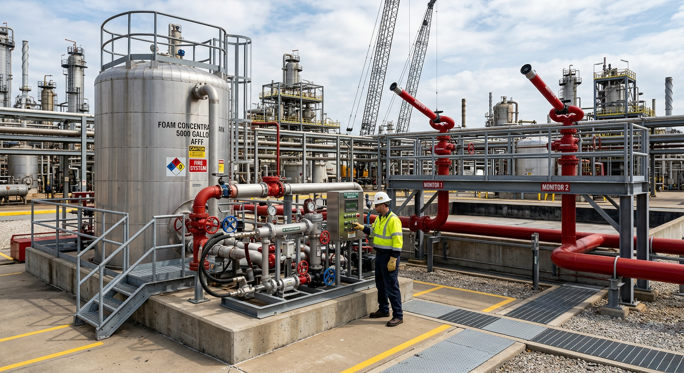 Foam Suppression Systems for Flammable Liquids