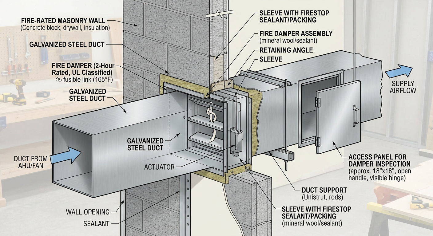 Fire Damper and Smoke Damper Requirements