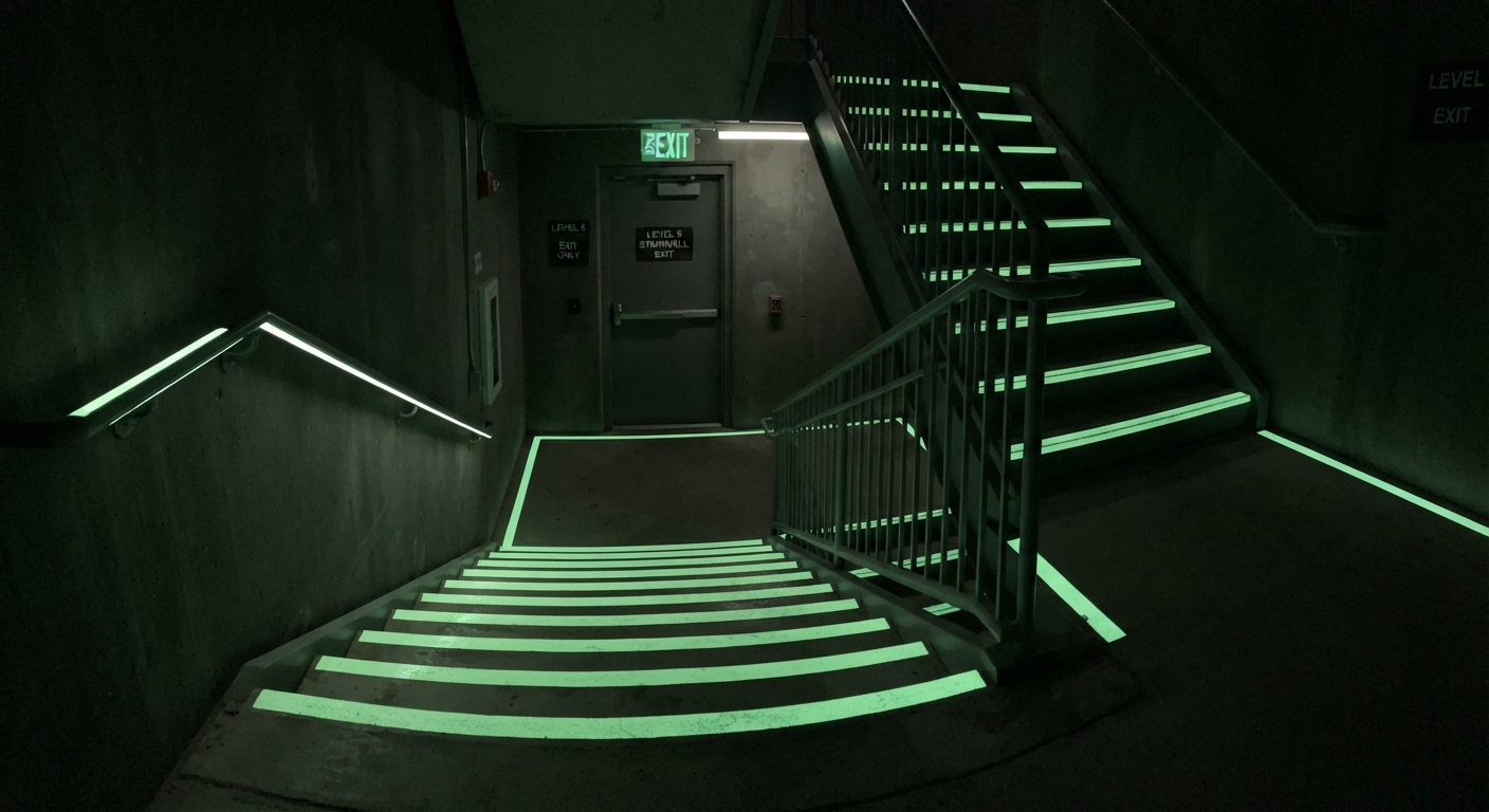 Photoluminescent Egress Markings and Path Marking